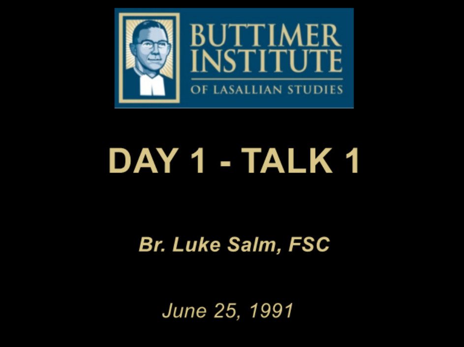 1991 – Buttimer One – Day 1 – Talk 1