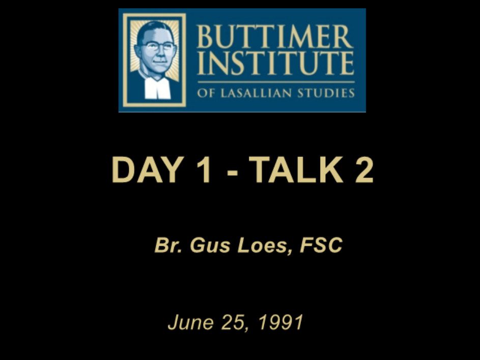 1991 – Buttimer One – Day 1 – Talk 2