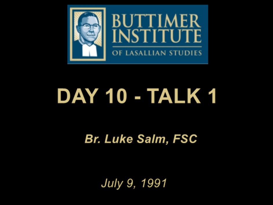 1991 – Buttimer One – Day 10 – Talk 1