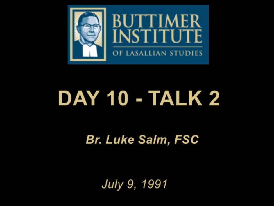 1991 – Buttimer One – Day 10 – Talk 2