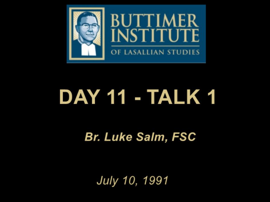 1991 – Buttimer One – Day 11 – Talk 1
