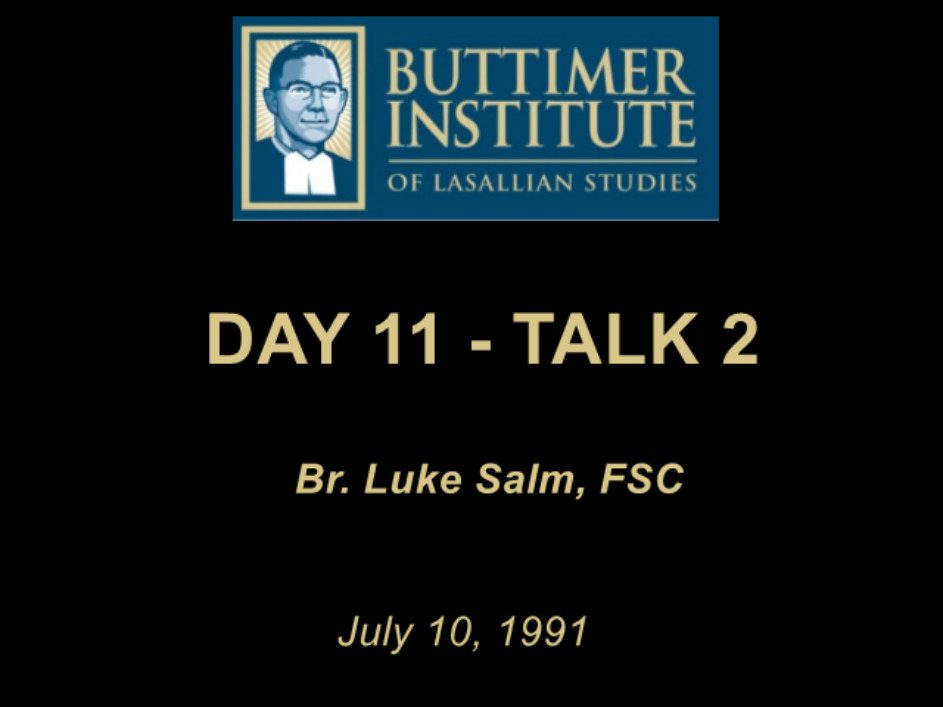 1991 – Buttimer One – Day 11 – Talk 2